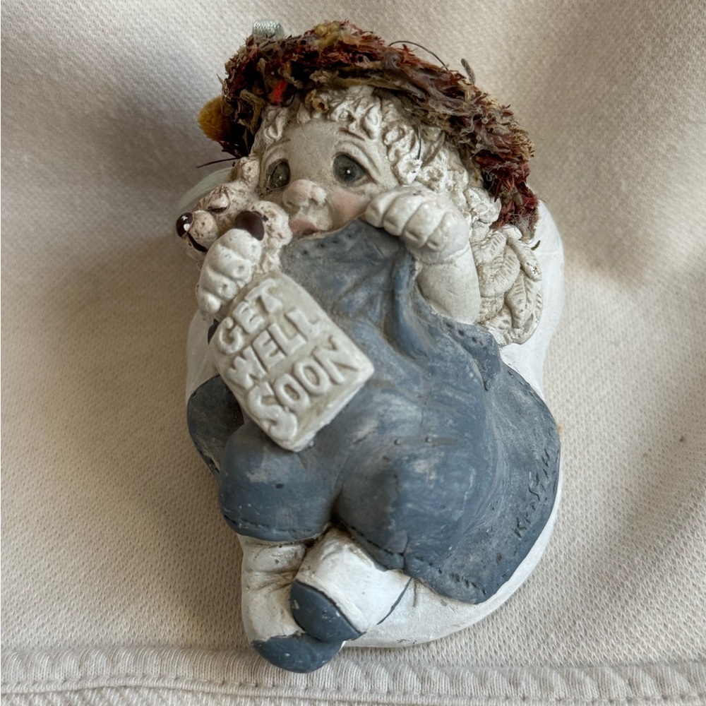 Vintage Dreamsicles Ceramic “Get Well Soon” Cherub Figurine - Picture 5 of 6